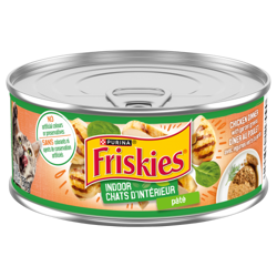 Friskies® Indoor Pâté Chicken Dinner with Garden Greens Wet Cat Food