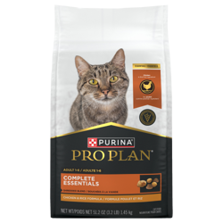 Pro Planᴹᴰ Adulte Complete Essentials Bouchées à la Viande Formule Poulet et Riz Nourriture Sèche pour Chats
