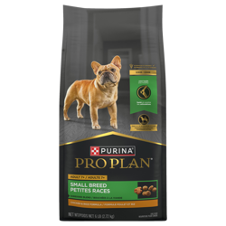 Pro Planᴹᴰ Spécialisée Bouchées à la viande Formule poulet et riz pour chiens de petites races de 7 ans et plus
