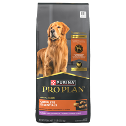 Pro Plan🅫 Complete Essentials🅫 Bouchées a la viande Formule Dinde et Riz Nourriture pour chiens
