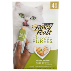 Fancy Feast® Savoury Purées™ with Chicken 4x10g