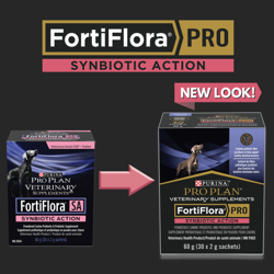 FortiFlora® PRO Synbiotic Action™ Powdered Prebiotic & Probiotic Supplement for Dogs - New Look