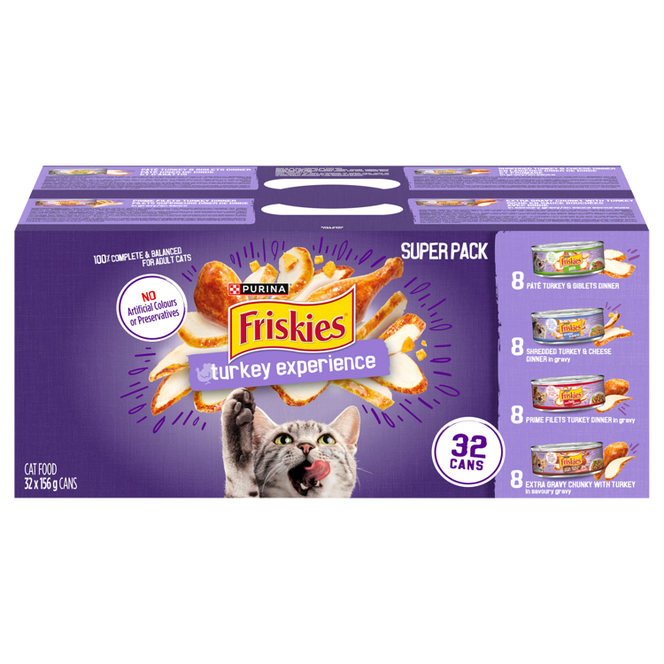Super-emballage Purinaᴹᴰ Friskiesᴹᴰ Délicieuse dinde