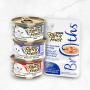 fancy feast wet cat and broth products lined up