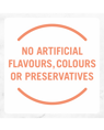 No artificial colours or preservatives