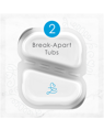 2 break-apart tubs
