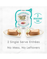2 single serve entrees. No mess, no leftovers