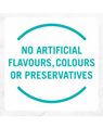 No artificial colours or preservatives