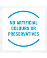 No artificial colours or preservatives