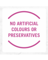 No artificial colours or preservatives