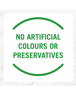 No artificial colours or preservatives
