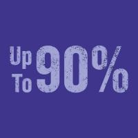 up to 90%