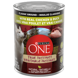 Purina ONEᴹᴰ Véritable Instinct Moulue Classique avec Vraie Poulet et Vrai Canard Nourriture pour Chiens