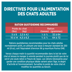 Directives Pour L'alimentation des chats adultes