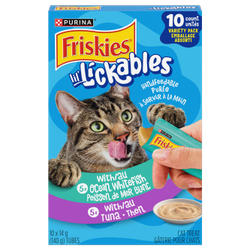 Friskies® Lil’ Lickables™ with Tuna and with Ocean Whitefish 10ct Variety Pack