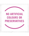 No artificial colours or preservatives