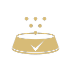 icon dog kibble round
