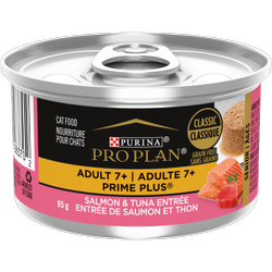 Pro Plan Prime Plus Adulte 7+ Entrée de Saumon et Thon Classique Nourriture Humide pour Chats