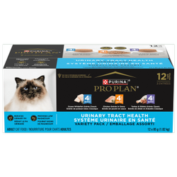 Emballage assorti de nourriture pour chats adultes Pro Planᴹᴰ – Formule spécialisée de maintien du système urinaire en santé