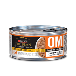 Formule féline en boîte OM Savory Selects Overweight Management🅫 en sauce avec poulet
