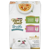 Fancy Feast Broths®Classic Chicken& Salmon Collection 6 Pack Variety Pack