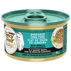 Fancy Feast® Medleys™ Shredded Tuna Fare with Spinach in a Savoury Broth Wet Cat Food