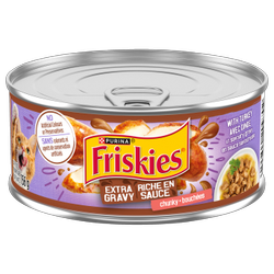 Nourriture humide pour chats Friskiesᴹᴰ Riche en sauce – Bouchées avec dinde en sauce savoureuse