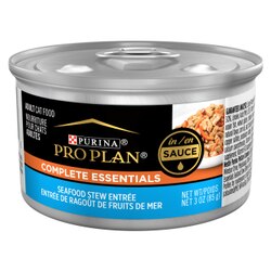 Purina Pro Plan Complete Essentials Entrée de Ragoût de Fruits de Mer en Sauce Nourriture pour Chats Adultes