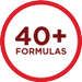 40+ formulas
