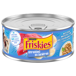 Friskies en Lanières avec Poisson Blanc et Thon Nourriture Humide pour Chats