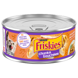 Friskiesᴹᴰ Bouchées Dîner de Poulet Nourriture Humide pour Chats