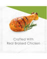 Crafted with real braised chicken