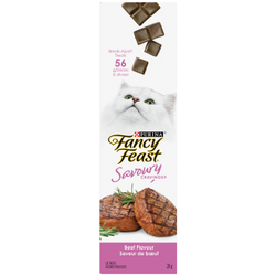 Purina🅫 Fancy Feast🅫 Savoury Cravings🅪 Saveur de Boeuf Gâteries pour Chats 10 x 28 g