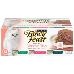 Fancy Feastᴹᴰ Trio Crevettes Assortiment Nourriture pour Chats Gourmet