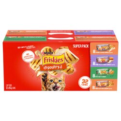 Purina® Friskies® Poultry Super Pack Cat Food 32 x 156g
