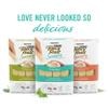 Love never look so delicious - family shot of savoury purees