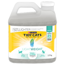 Tidy Catsᴹᴰ Poids Plumeᴹᴰ Free & Clean(MD) Non Parfumée Litière Agglomérante Multichat