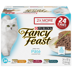 Fancy Feastᴹᴰ Pâté Saveurs Variées Assortiment Nourriture pour Chat Gourmet