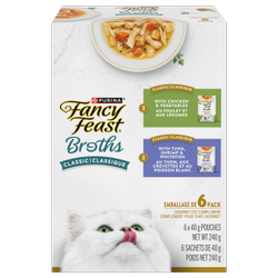 Fancy Feast Broths® Classic Collection 6 Pack Variety Pack