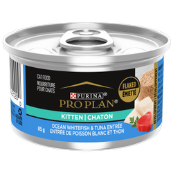 Pro Plan® Kitten Ocean Whitefish & Tuna Entrée Flaked Cat Food