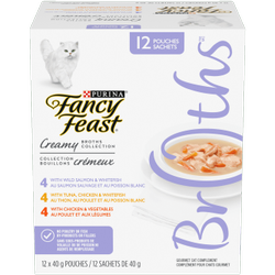 Fancy Feast® Creamy Broths Collection Gourmet Cat Complement Variety Pack