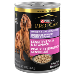 Pro Plan® Sensitive Skin & Stomach Turkey & Oat Meal Entrée In Gravy Adult Wet Dog Food