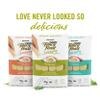 Love never look so delicious - family shot of savoury purees