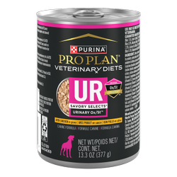Pro Plan Veterinary Dietsᴹᴰ UR Savory Selects Urinaryᴹᴰ Support Dog Food Ox/Stᴹᴰ Avec Poulet en sauce