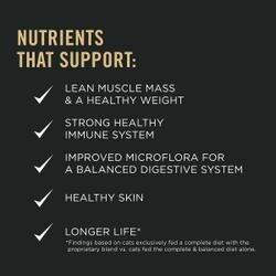 Nutrients that support lean muscle mass, healthy weight, strong healthy immune system, improved microflora and healthy skin