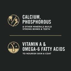 Calcium, phosphorus, vitamin A & omega-6 fatty acids