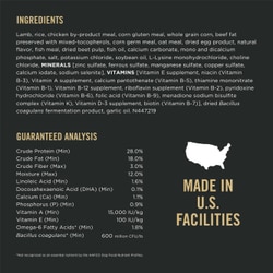 Ingrédients & Analyse Garantie
