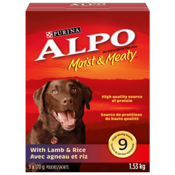 ALPO® Moist & Meaty™ with Lamb & Rice Semi-Moist Dog Food
