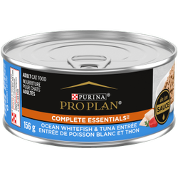Pro Plan Complete Essentials Entrée de Poisson Blanc et Thon en Sauce Nourriture Humide pour Chats