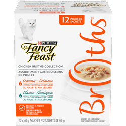 Fancy Feast® Chicken Broths Collection Gourmet Cat Complement Variety Pack
